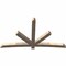 Ekena Millwork Alberta Smooth Timber Gable Bracket, Douglas Fir, 108"W x 63"H x 5 1/2"D x 5 1/2"F, 14/12 Pitch GBW108X63X0606ALB00SDF - alternate 4